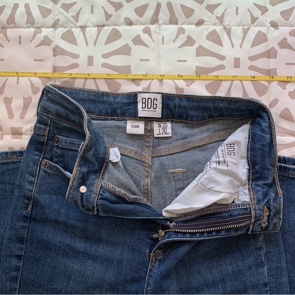 BDG Urban Outfitters Flare High Rise Dark Wash Denim Jeans - Picture 3 of 5